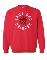 Red Basketball Crew Sweatshirt