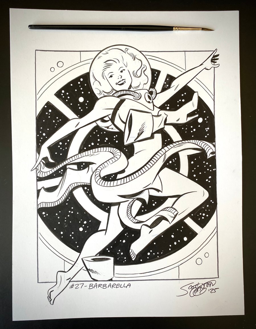 Image of Pulptober 2025 Day 27: BARBARELLA