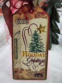 Image 3 of Echoes of Noel – ISC Red Rubber Stamp Sheet (8 stamps)