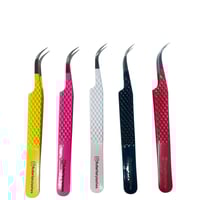 Image 1 of Curved Isolation Tweezers 