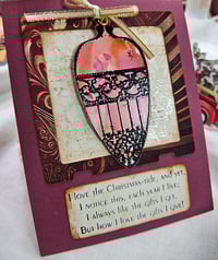 Image 2 of ✨ GILDED GATHERINGS – ISC Red Rubber Stamp Sheet (8 stamps)