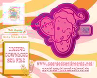 Image 2 of Christmas Cactus with Santa Hat Mold|HousingMoldMakerSTLFileforFreshies|Aroma Beads|Freshie Mold