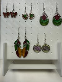 Image 3 of Metal framed Earring Collection 2