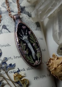 Image 5 of Bunny Foot and Floral Pendant