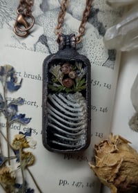 Image 5 of Bunny Ribcage and Floral Pendant
