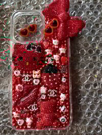 Image 1 of Red Blinged HK Phone Case 