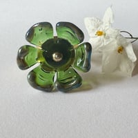 Image 2 of Sage Green Flower Ring