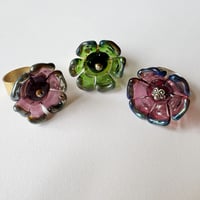 Image 6 of Sage Green Flower Ring