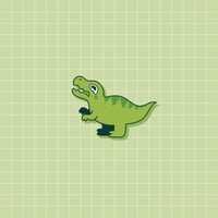 Image 1 of Tyrannosaurus-Rex Wooden Pin