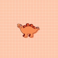 Image 1 of Stegosaurus Wooden Pin