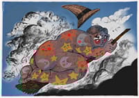 Night Sky Witch Print