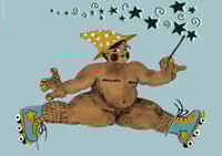 Roller Derby Witch Print