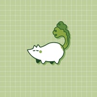 Image 1 of Daikon Pup Wooden Pin