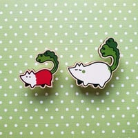 Image 2 of Radish Pup Wooden Pin