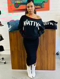 Image 6 of LA NATIVE Black off the shoulder