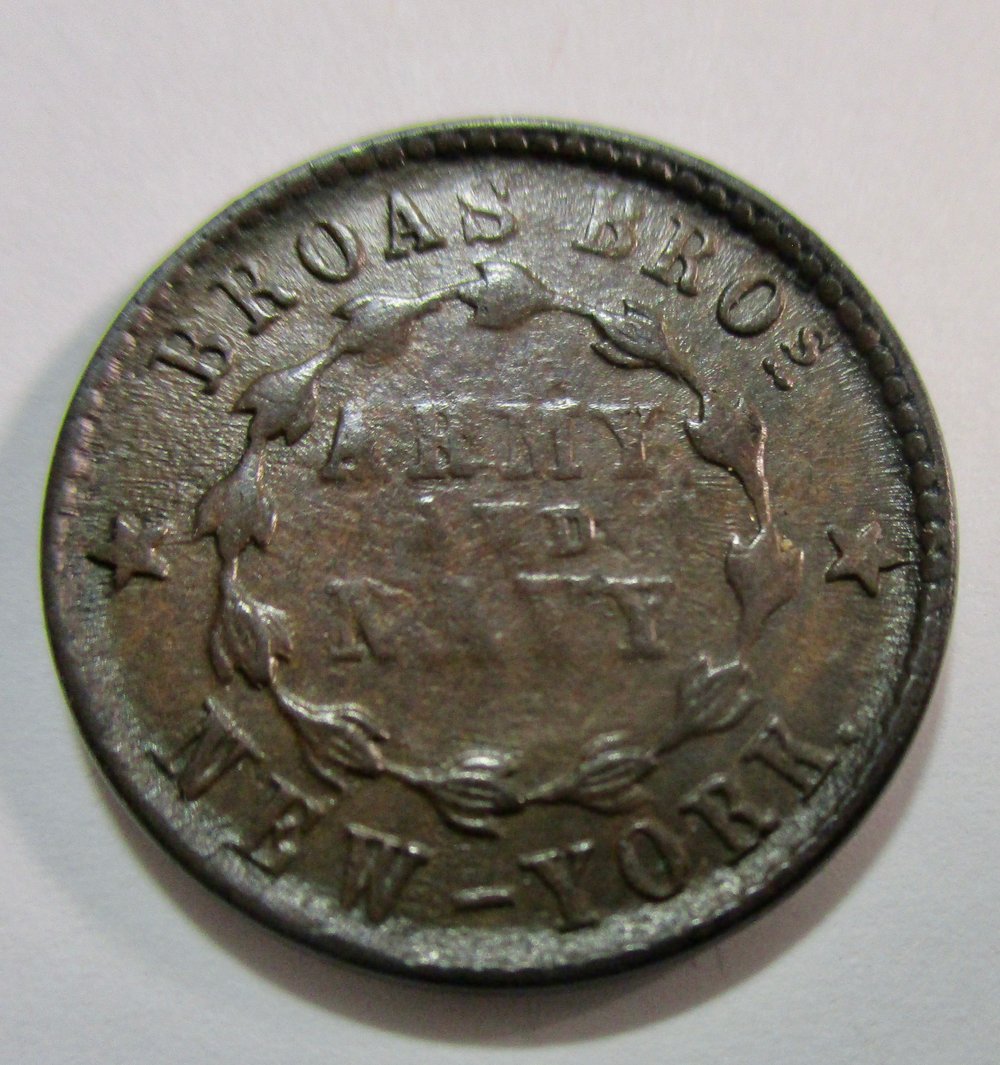 #145-CIVIL WAR SALE: THIS MAY WELL BE THE WEAKEST STRIKE EVER ON AN UNCIRCULATED CW TOKEN