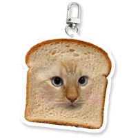 Image 1 of BreadBo Toast Slice Keychain