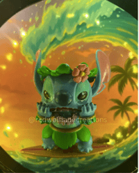 Image 5 of Stitch Disney Hawaiian Surf Porthole