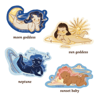 celestial lounging ladies series