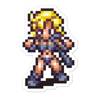 Image 1 of Chrono Trigger: Large Ayla Sticker (5.9" x 8.9") [LIMITED]