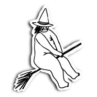 Little Grumpy Witch Sticker