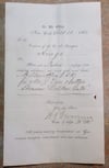 #144-CIVIL WAR SALE: CAPTAIN OF U.S. TRANSPORT REQUESTS PASSAGE ON THE STEAMER ARAGO