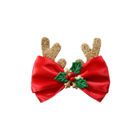 Image 1 of Hair Clips - Holly Jolly Deer