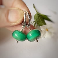 Image 5 of Emerald Leverback Earrings