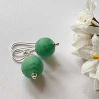 Image 3 of Emerald Rounds Earrings