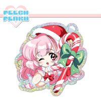 Candy Cane Shuchi Sticker