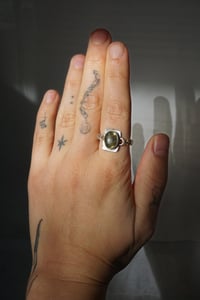 Image 2 of Silver Swivel Ring with Labradorite