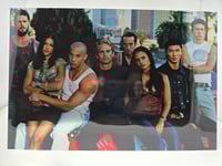 LARGE Metal Poster Fast and Furious -- Family-- AUTOGRAPHED 