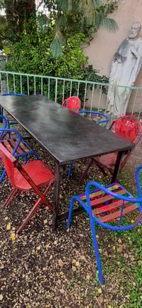 Image 10 of Table militaire en métal