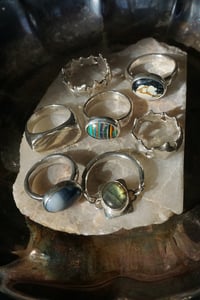 Image 4 of Silver Fordite Wabi Ring 