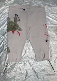 Image 1 of pierced fawn capris