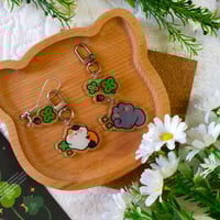 Image 1 of Clover Cats Connecting Keychain