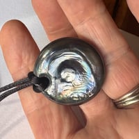 Image 3 of Aqua/Yellow Pendant