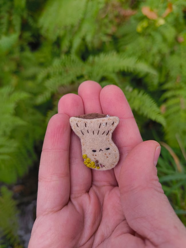 Broche Champi Chanterelle 