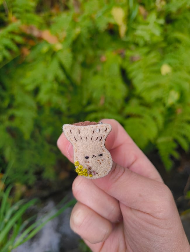 Broche Champi Chanterelle 