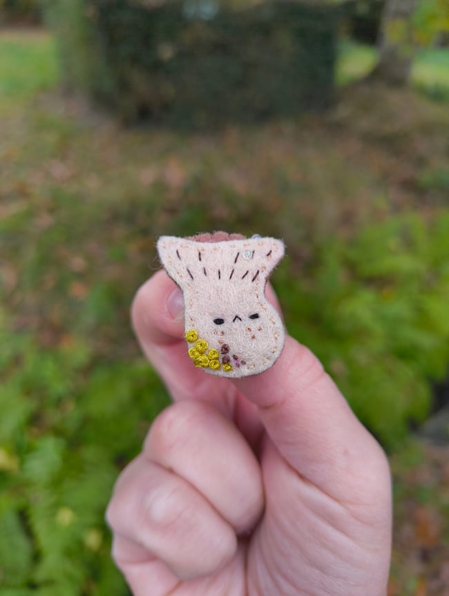 Broche Champi Chanterelle 