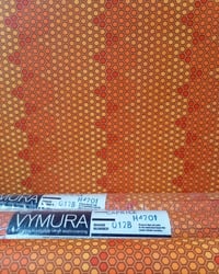 Authentic vintage wallpaper: 1960s Vintage Vymura Wallpaper Rolls - Geometrical Groovy MCM Retro Orange - (Set of 2 & 3) – main image