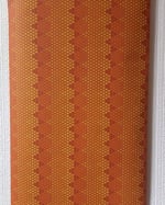 1960s Vintage Vymura Wallpaper Rolls - Geometrical Groovy MCM Retro Orange - (Set of 2 & 3) thumbnail 4
