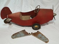 Image 6 of Magnifique avion à pédales en métal années 40