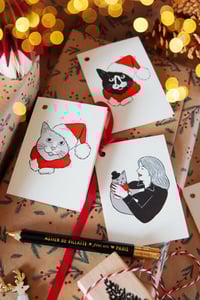 Image 1 of Lot de 6 petites cartes chats 