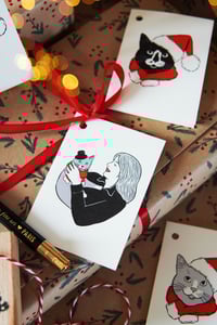 Image 2 of Lot de 6 petites cartes chats 