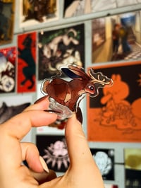 Image 4 of Small Jackalope Acrylic Standee