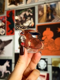 Image 1 of Small Jackalope Acrylic Standee