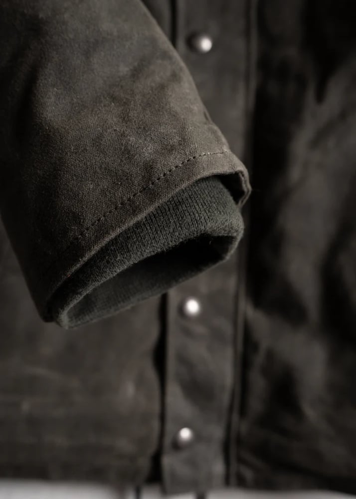 Image of Waxed Nautilus Jacket olive by IRON&RESIN