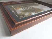 Image 13 of River Landscape with Horses and Peasants by Aelbert Cuyp (b 1620) Vintage Art Print (detail) Framed