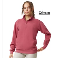 Image 5 of Unisex Quarter-Zip Company Logo Embroidered Sweatshirt 1580